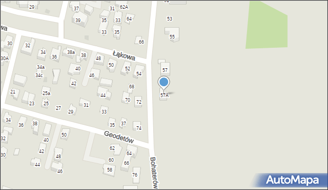 Władysławowo, Bohaterów Kaszubskich, 57A, mapa Władysławowo