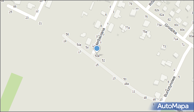 Włocławek, Bobrownicka, 52a, mapa Włocławka