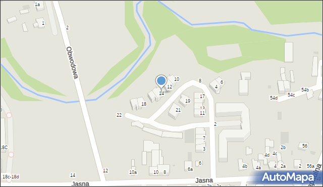 Włocławek, Bojakowskiego Pawła, 14, mapa Włocławka