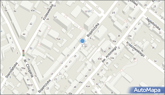 Włocławek, Bojańczyka Jerzego, 13, mapa Włocławka