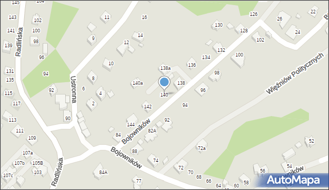 Wodzisław Śląski, Bojowników, 140, mapa Wodzisławia Śląskiego