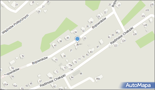 Wodzisław Śląski, Bojowników, 35, mapa Wodzisławia Śląskiego