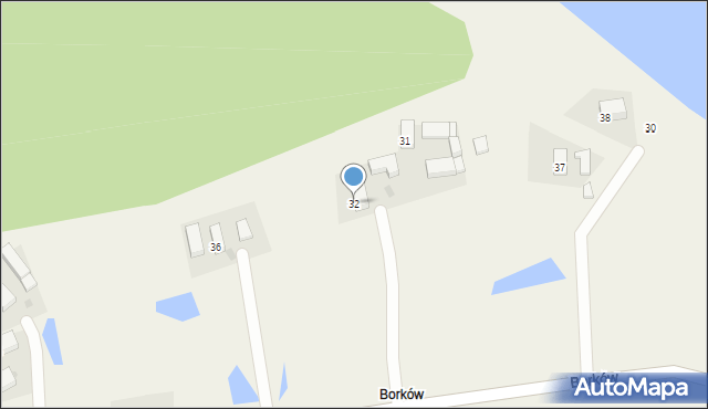 Wojszyn, Borków, 32, mapa Wojszyn