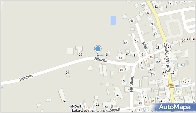 Wolbrom, Boczna, 22, mapa Wolbrom