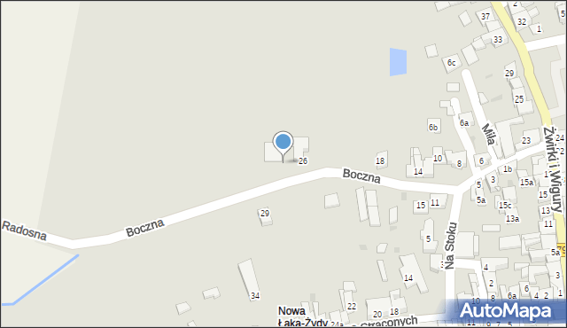 Wolbrom, Boczna, 24, mapa Wolbrom