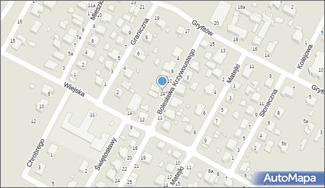 Wolin, Bolesława Krzywoustego, 14, mapa Wolin