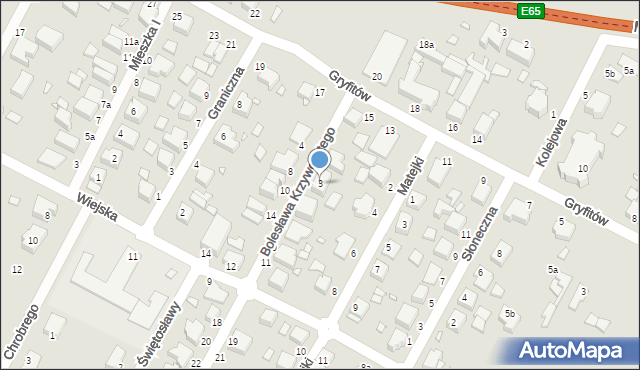 Wolin, Bolesława Krzywoustego, 3, mapa Wolin