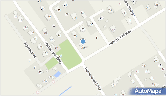 Wólka Kozodawska, Bociana Białego, 35a, mapa Wólka Kozodawska