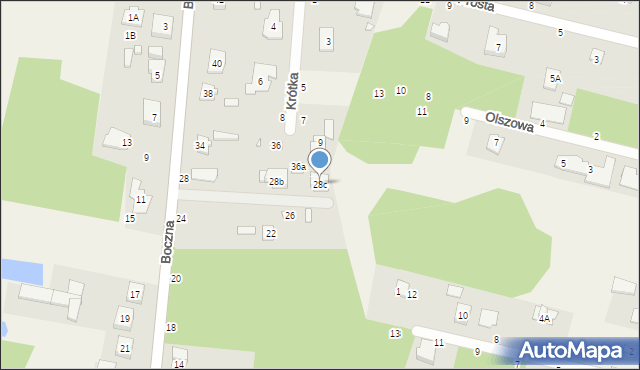 Wólka Mińska, Boczna, 28c, mapa Wólka Mińska