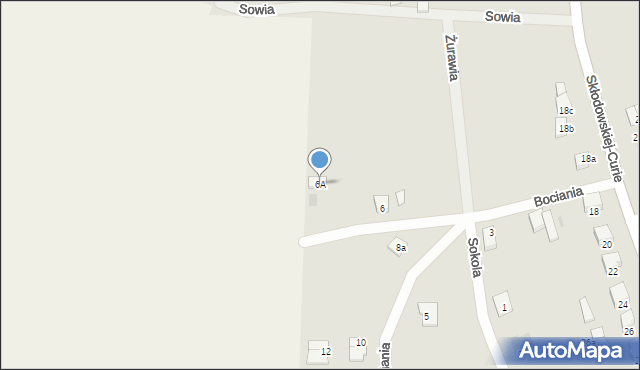 Wołów, Bociania, 6A, mapa Wołów