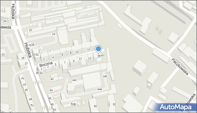 Wrocław, Boczna, 15, mapa Wrocławia