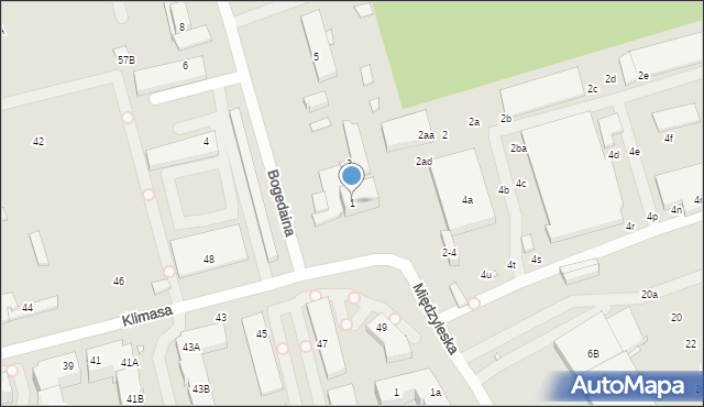 Wrocław, Bogedaina Bernarda, ks. bp., 1, mapa Wrocławia