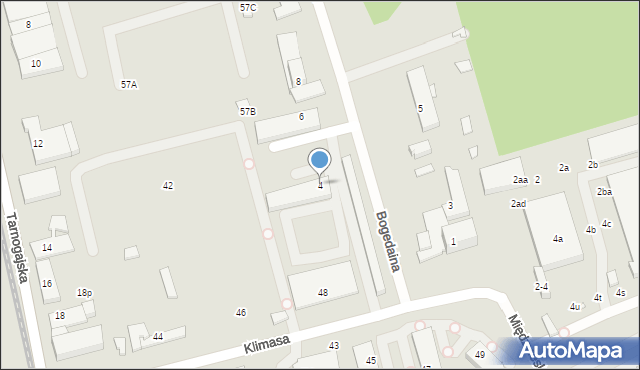 Wrocław, Bogedaina Bernarda, ks. bp., 4, mapa Wrocławia