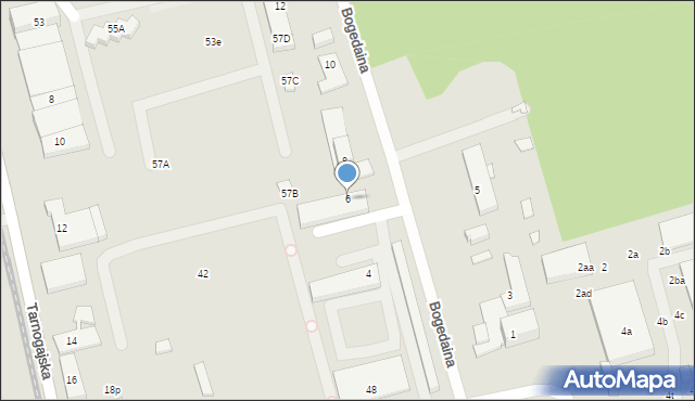 Wrocław, Bogedaina Bernarda, ks. bp., 6, mapa Wrocławia