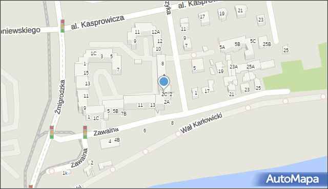 Wrocław, Bonczyka Norberta, ks., 2C, mapa Wrocławia