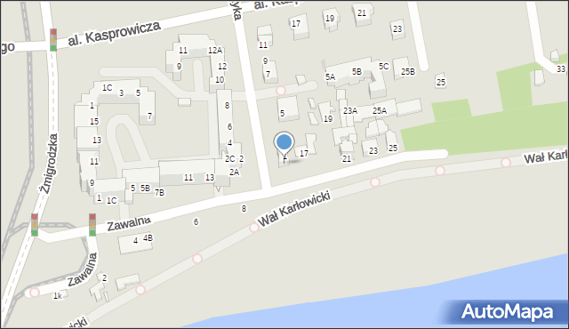 Wrocław, Bonczyka Norberta, ks., 3, mapa Wrocławia