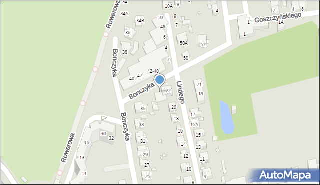 Wrocław, Bonczyka Norberta, ks., 35a, mapa Wrocławia