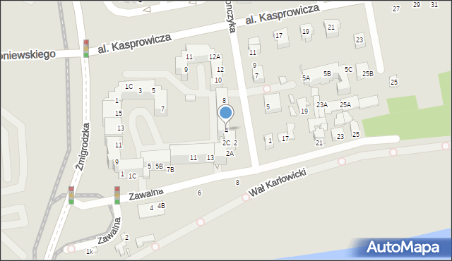 Wrocław, Bonczyka Norberta, ks., 4, mapa Wrocławia