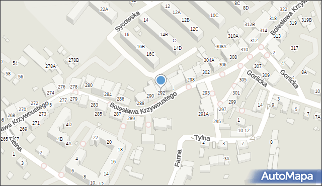 Wrocław, Bolesława Krzywoustego, 292, mapa Wrocławia