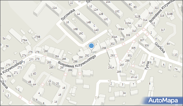 Wrocław, Bolesława Krzywoustego, 294, mapa Wrocławia