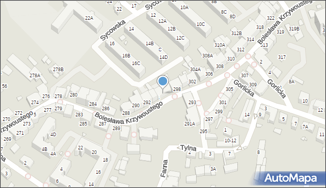 Wrocław, Bolesława Krzywoustego, 296, mapa Wrocławia