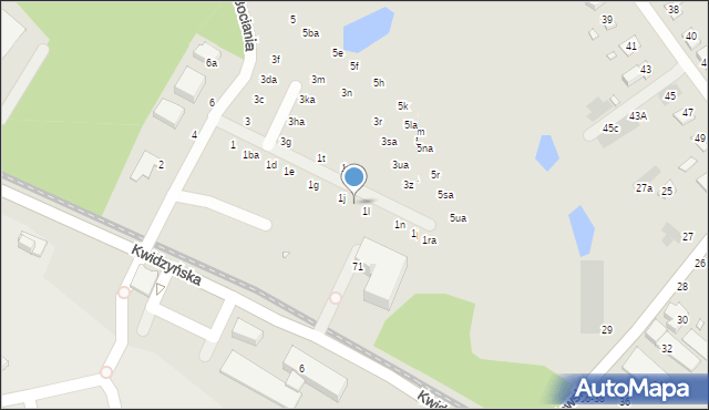 Wrocław, Bociania, 1k, mapa Wrocławia