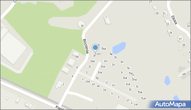 Wrocław, Bociania, 3fa, mapa Wrocławia