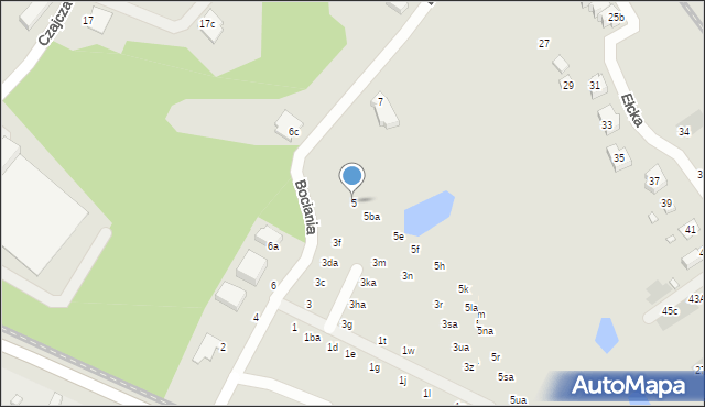 Wrocław, Bociania, 5, mapa Wrocławia