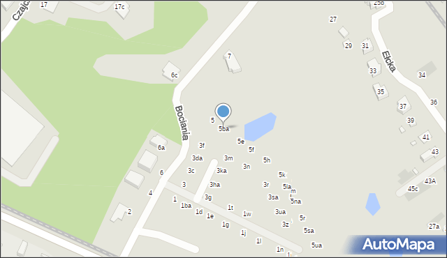 Wrocław, Bociania, 5ba, mapa Wrocławia