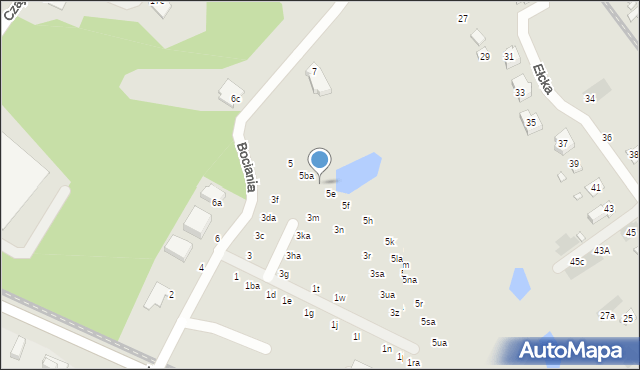 Wrocław, Bociania, 5d, mapa Wrocławia