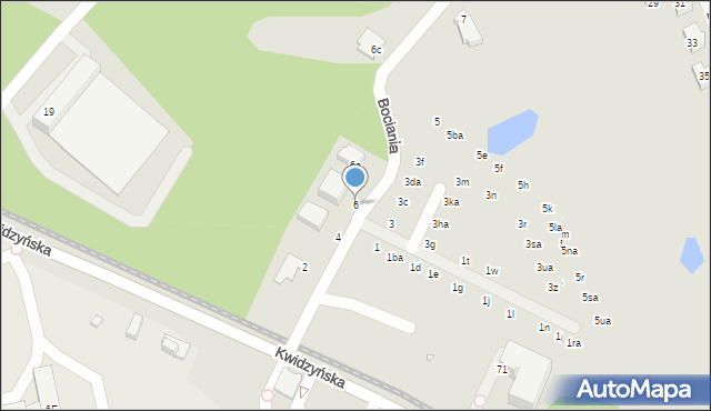 Wrocław, Bociania, 6, mapa Wrocławia