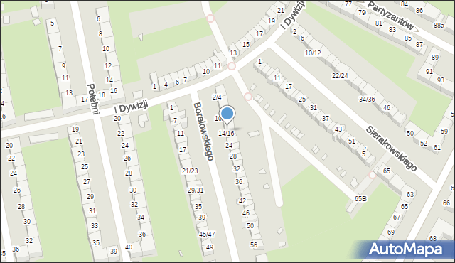 Wrocław, Borelowskiego-Lelewela Marcina, 18, mapa Wrocławia