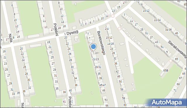 Wrocław, Borelowskiego-Lelewela Marcina, 19, mapa Wrocławia