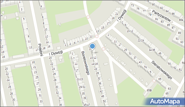 Wrocław, Borelowskiego-Lelewela Marcina, 6/8, mapa Wrocławia