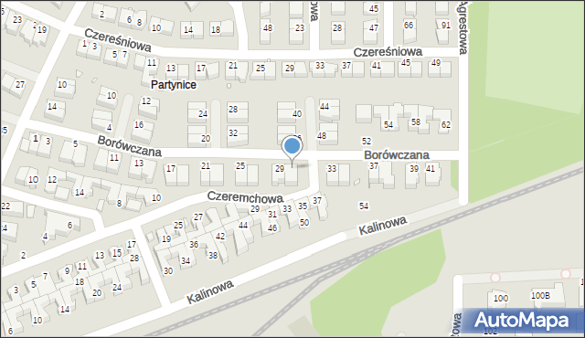 Wrocław, Borówczana, 31, mapa Wrocławia