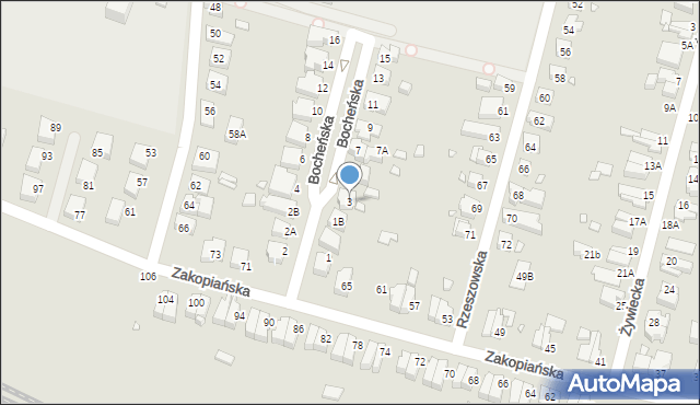 Wrocław, Bocheńska, 3, mapa Wrocławia