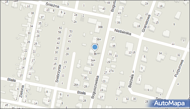 Wrocław, Boguszowska, 36, mapa Wrocławia