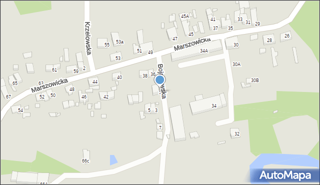 Wrocław, Bojanowska, 1, mapa Wrocławia