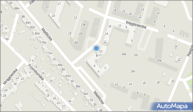 Wrocław, Bogatyńska, 8, mapa Wrocławia