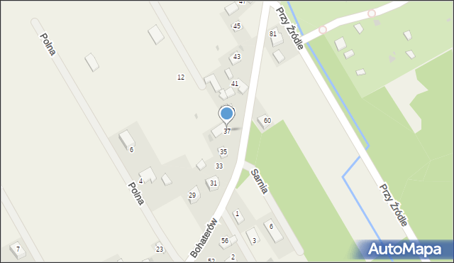 Wysiołek Luborzycki, Bohaterów, 37, mapa Wysiołek Luborzycki