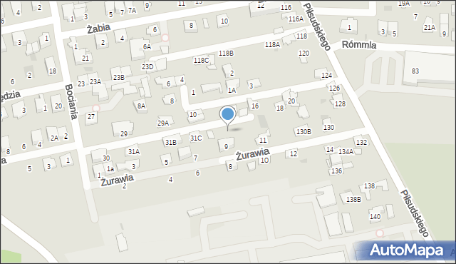 Ząbki, Bociania, 31d, mapa Ząbki