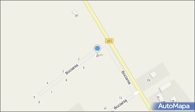Ząbrowo, Bociania, 10, mapa Ząbrowo