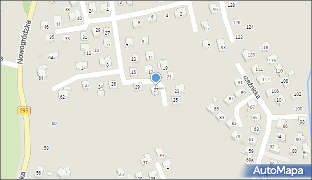 Żagań, Boczna, 27, mapa Żagań