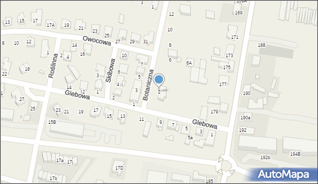 Zalasewo, Botaniczna, 2, mapa Zalasewo