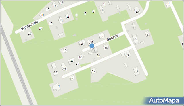 Żarki-Letnisko, Boczna, 10a, mapa Żarki-Letnisko