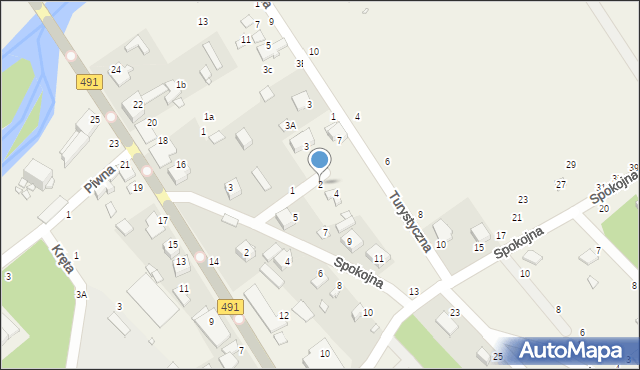 Zawady, Boczna, 2, mapa Zawady