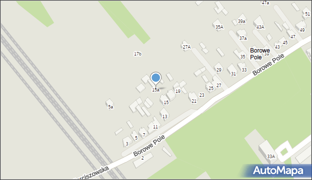 Zawiercie, Borowe Pole, 15a, mapa Zawiercie