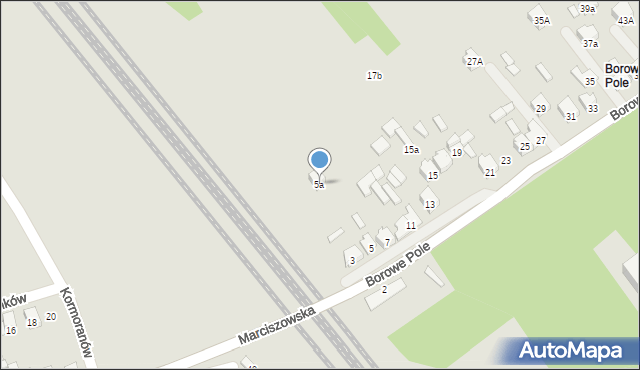 Zawiercie, Borowe Pole, 5a, mapa Zawiercie