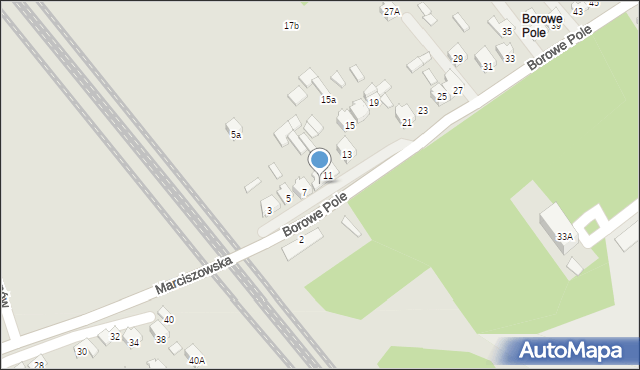 Zawiercie, Borowe Pole, 9, mapa Zawiercie