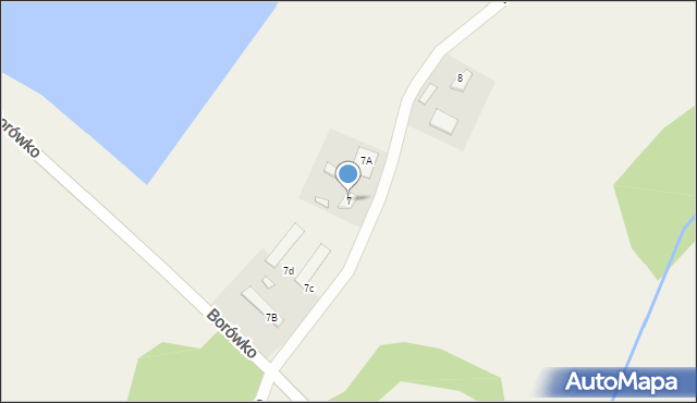 Zbierkowo, Borówko, 7, mapa Zbierkowo